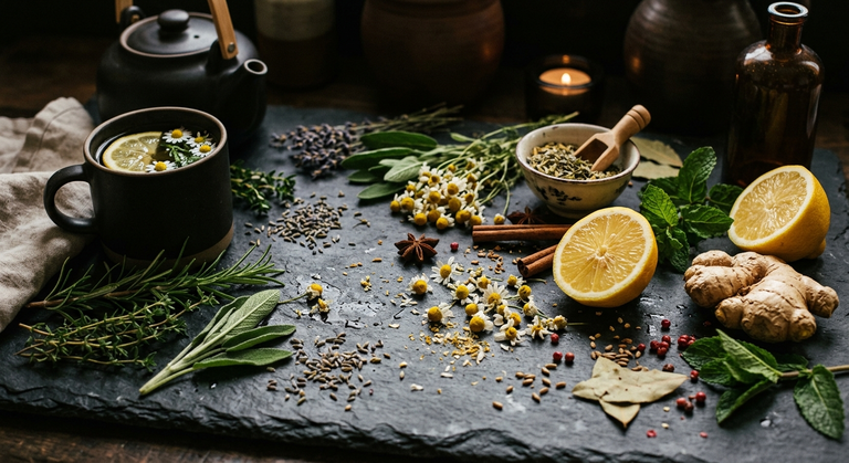 Herbs background